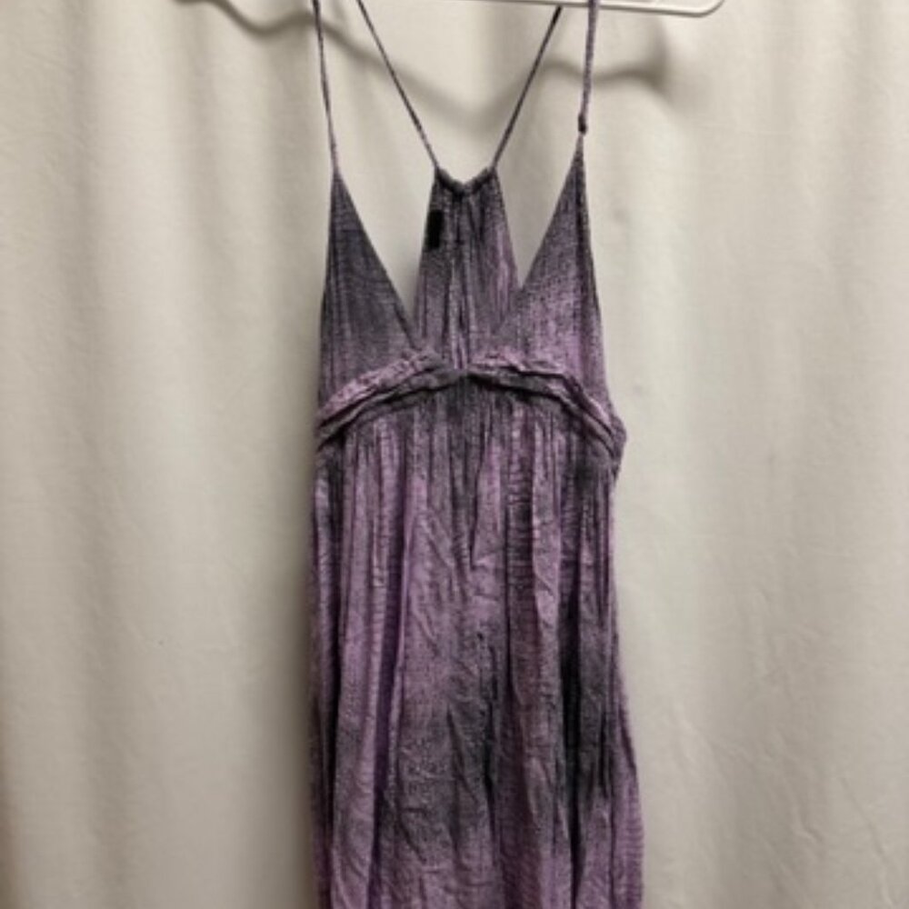 Free People Lilac Purple Tie-Dye Mini Dress